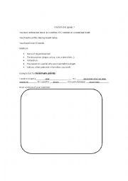 English Worksheet: Create Your Own Invention