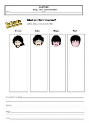 English Worksheet: The Beatles 
