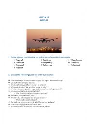 English Worksheet: Airport