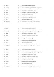 English Worksheet: Song Activity - Adjectives: Alanis Morissette - Everything 