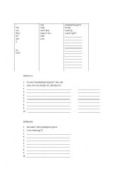 English Worksheet: Substitution Grid