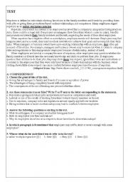 English Worksheet: 1stg term exam for all bac classes