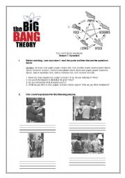 English Worksheet: The BIg Bang Theory Episode 8 Season 2