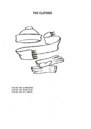 English Worksheet: the clothes