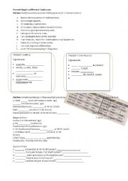 English Worksheet: present simple and present continuous