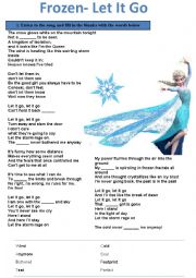 Song Activity: Let It Go, Frozen