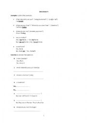 English Worksheet: nationality