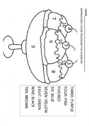 English Worksheet: colors