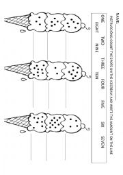 English Worksheet: numbers