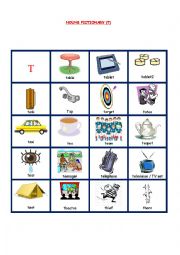 English Worksheet: NOUNS PICTIONARY 11