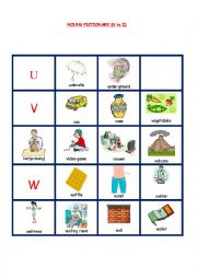 English Worksheet: NOUNS PICTIONARY 12