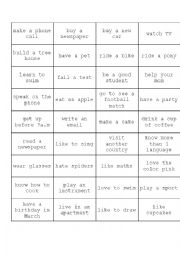 English Worksheet: Verb list for making questions