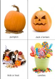 Halloween flash cards