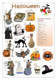 English Worksheet: Halloween.