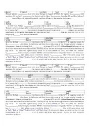 English Worksheet: Biography of a famous person