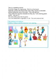 English Worksheet: Speaking Activity