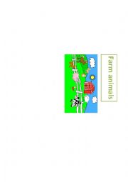 Farm animals - book for small children