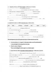 English Worksheet: past exercises