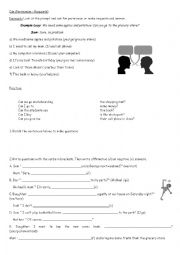 English Worksheet: Can (Permission and requests)