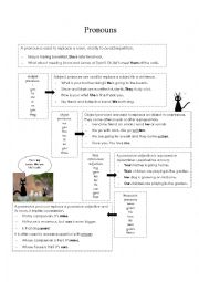 English Worksheet: Pronouns and possessive adjectives