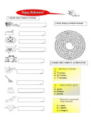 English Worksheet: HAPPY HALLOWEEN