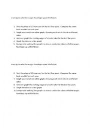 English Worksheet: Wages and Inflation