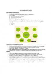 English Worksheet: teaching boosting skills