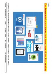 English Worksheet: Inventions of the 21st century