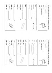 English Worksheet: school objects