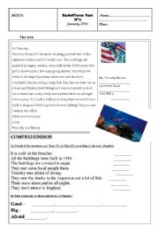 English Worksheet: END OF TERM TEST 