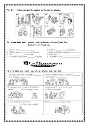 English Worksheet: Halloween 