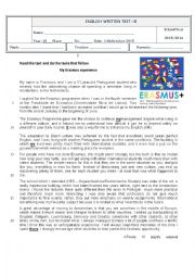 English Worksheet: Test 10th grade - a world of many languages - version B