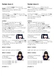 English Worksheet: Flashlight Jessie J