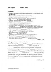 English Worksheet: grammar worksheet