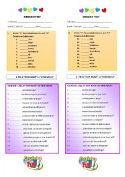 English Worksheet: how much and how many 