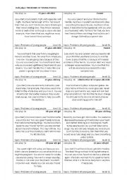 English Worksheet: Problems of Young People