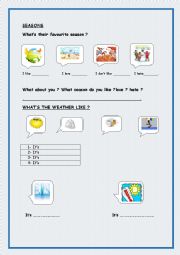 English Worksheet: seasons,days,months,years!