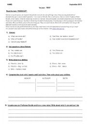 English Worksheet: Can / Cant Revision - Elementary level