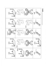 English Worksheet: ODD ONE OUT- SCHOOL OBJECTS