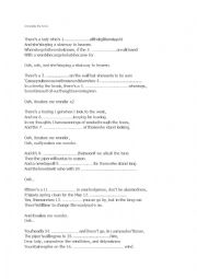 English Worksheet: Listening comprehension with Stairway to Heaven