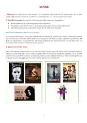 English Worksheet: MOVIES