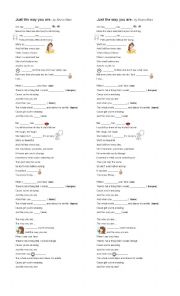 English Worksheet: song for describing people