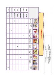 English Worksheet: Game on adverbs of frequency and daily life for Project 2 Unit 1D