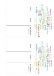 English Worksheet: Personality adjectives cloud 