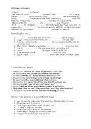 English Worksheet: used to/tenses
