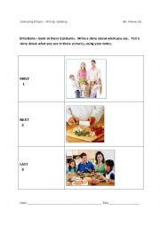 English Worksheet: First, Second, Last speaking activity (NYSESLAT practice)