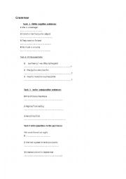 English Worksheet: grammar