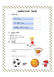 English Worksheet: Simple past