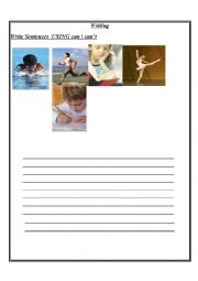 English Worksheet: writing