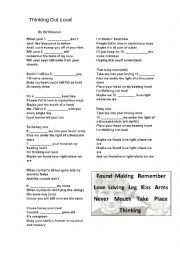 English Worksheet: Thinking Out Loud 